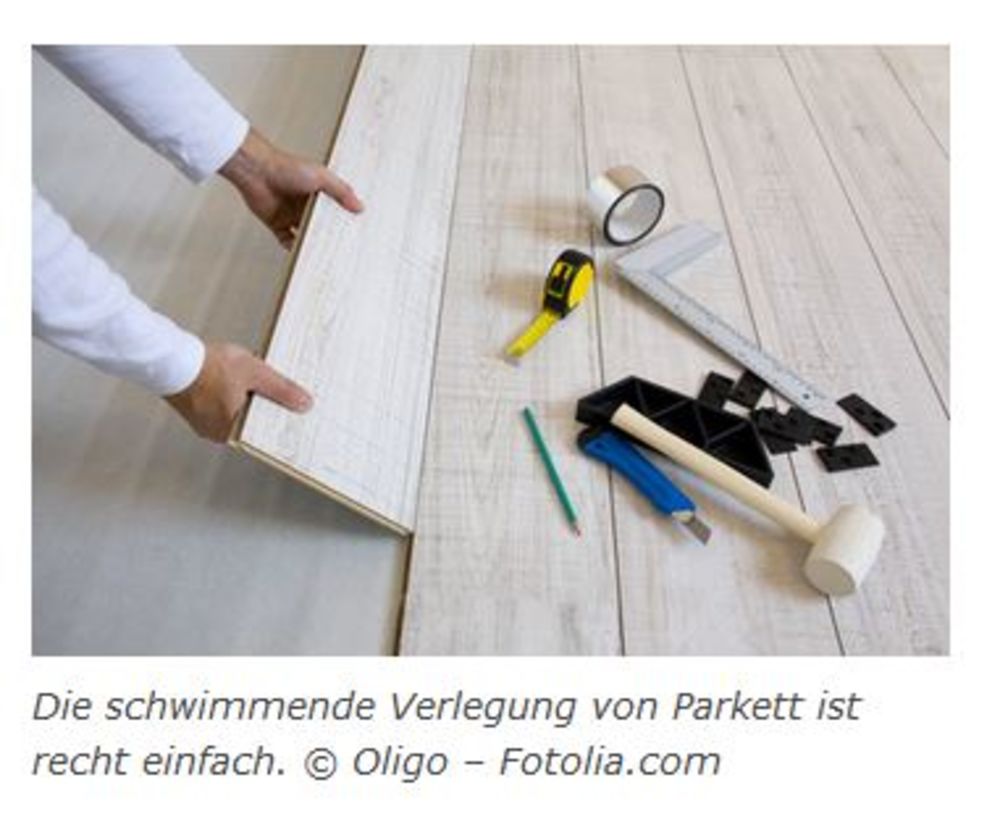 schwimmende Verlegung