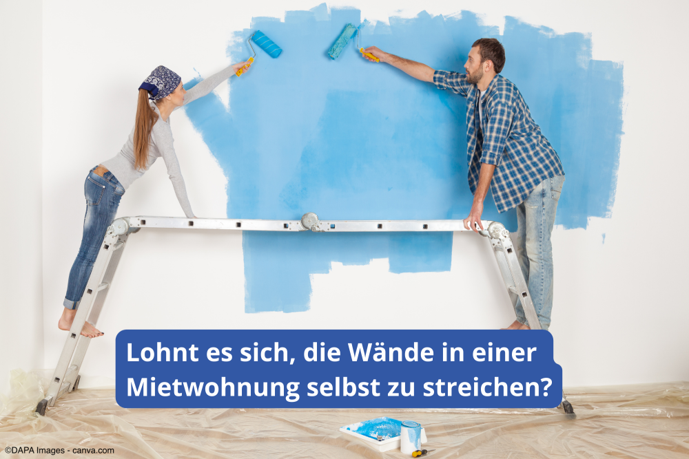 Wände in einer Mietwohnung selbst streichen
