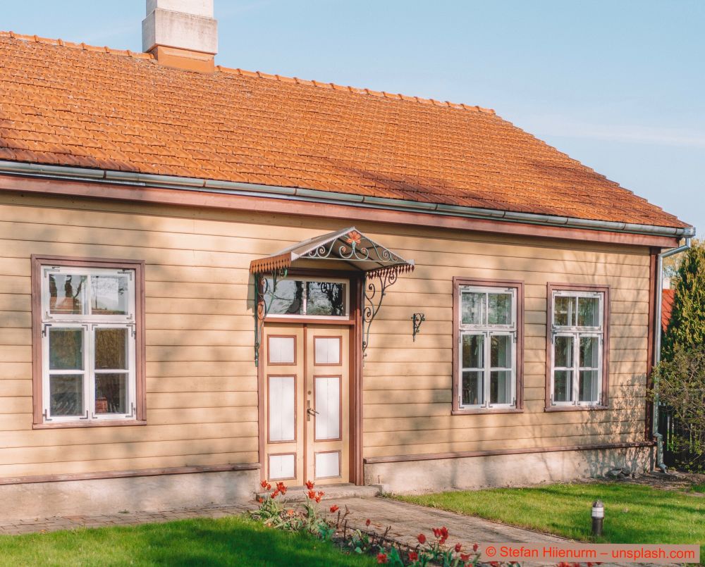 erbautes-Holzhaus
