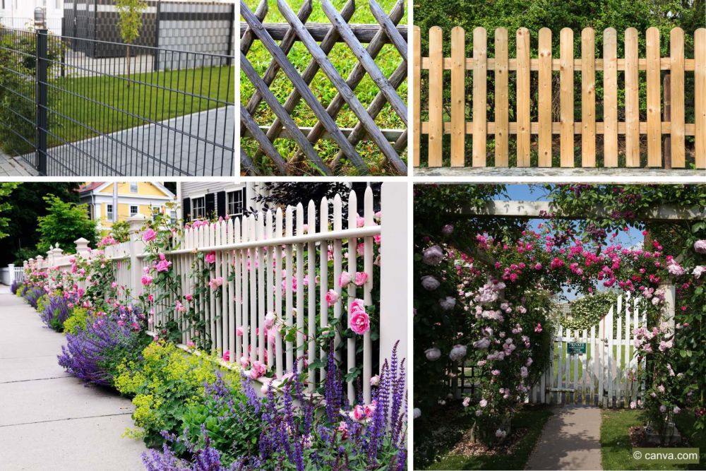 Viele-montierte-Zäune-auf-einem-Bild