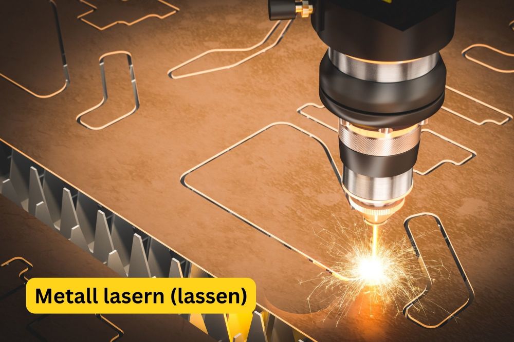 Metall-wird-gelasert