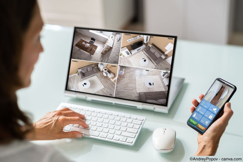 Smart-Home-Überwachung mit CCTV-Sicherheitskameras