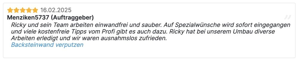 Verifizierte 5-Sterne-Kundenbewertung auf Ofri.ch