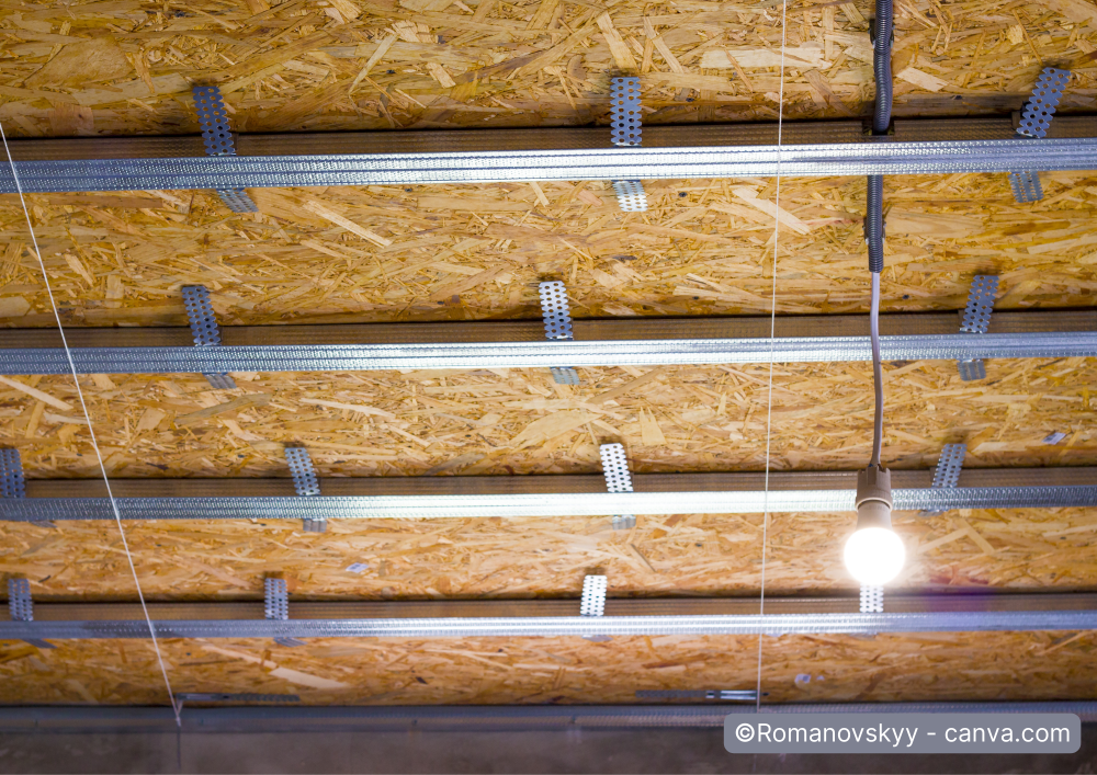 Elektrische Rohrleitungen an der Decke