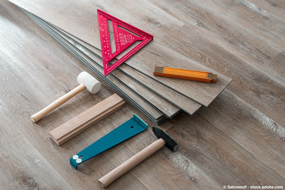Werkzeug für Klick-Vinyl Verlegung