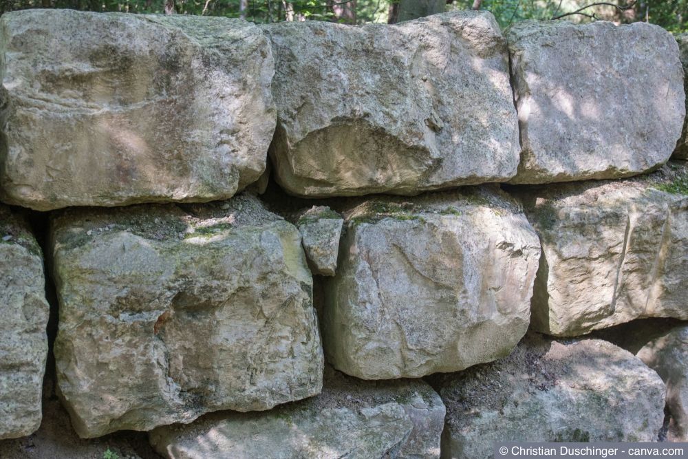 Kalksandstein Gartenmauer