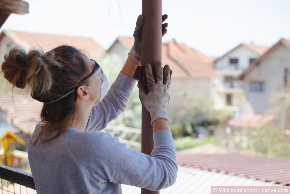 Rost am Balkon entfernen