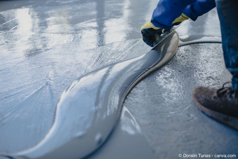Expoidharz auf Balkonboden auftragen
