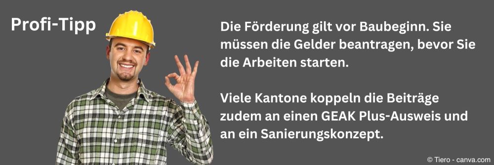 Profitipp zum Erhalt von Förderungen