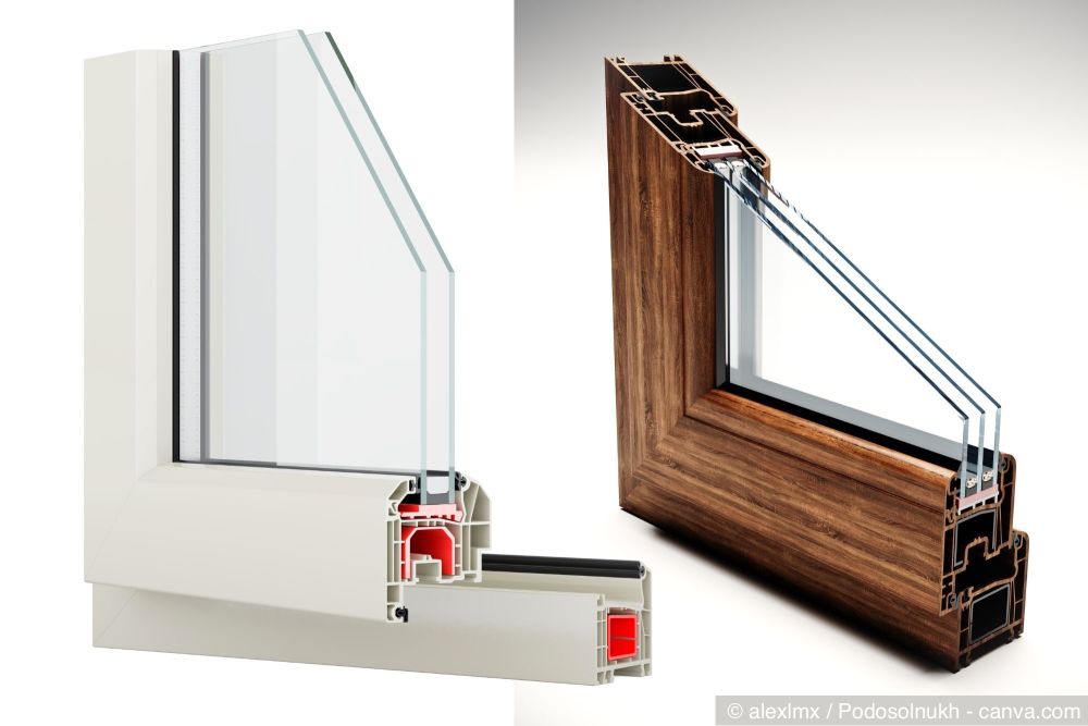 Verschiedene Fensterprofile