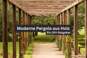 Moderne Pergola aus Holz
