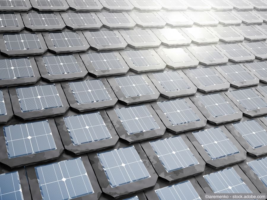 Moderne Solardachziegel