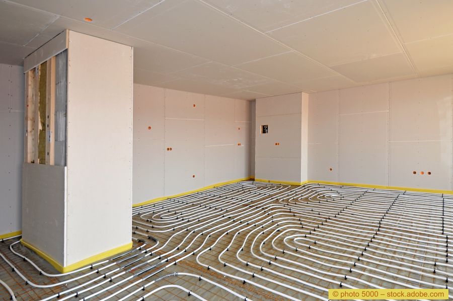 Bauarbeiten Fussbodenheizung sanieren