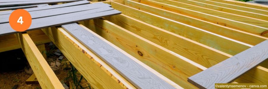 Terrassendielen auf Holzunterkonstruktion verlegen
