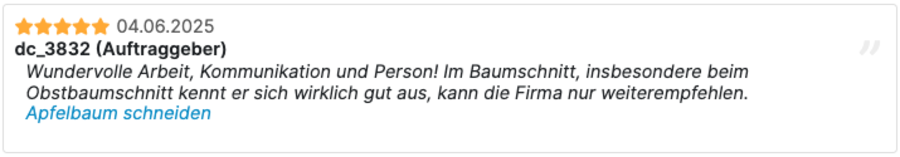 Verifizierte 5-Sterne-Kundenbewertung auf Ofri.ch