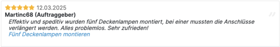 Verifizierte 5-Sterne-Kundenbewertung auf Ofri.ch