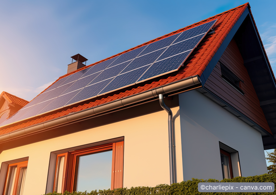 Solarpannel auf dem Dach