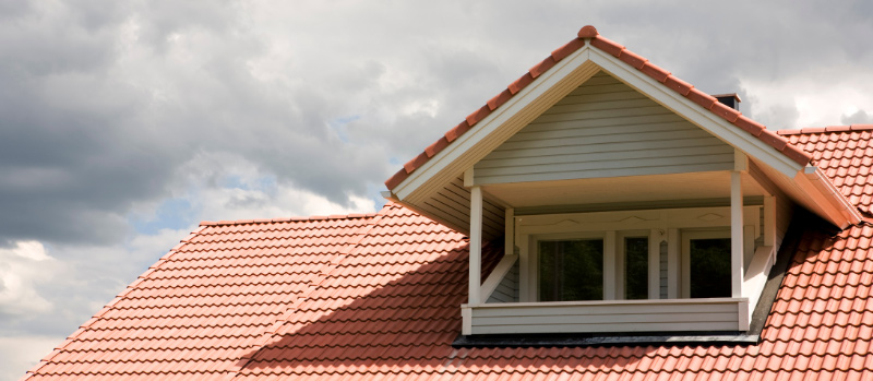 Dachloggia mit Überdachung