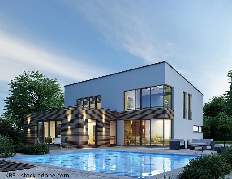 Modernes Haus mit Pultdach
