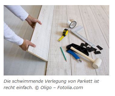 schwimmende Verlegung