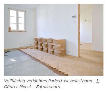 Parkett vollflächig verkleben