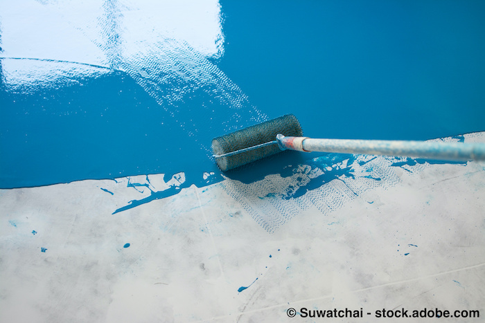 Garagenboden können auch farbig gestrichen werden.