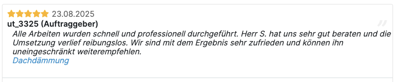 Verifizierte 5-Sterne-Kundenbewertung auf Ofri.ch